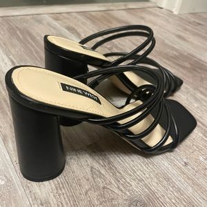 Nine West Strappy Black Heels